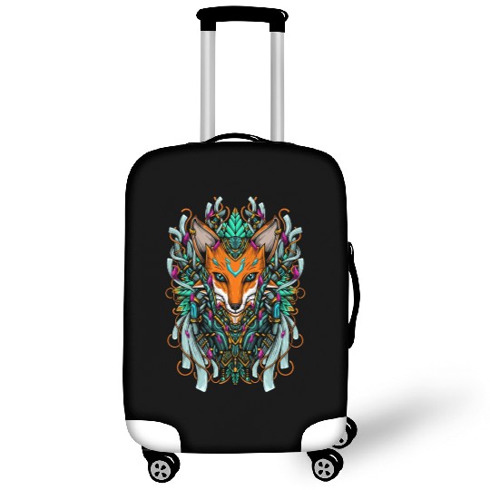 Vivid Royal Ancient Celtic Fox Luggage Covers
