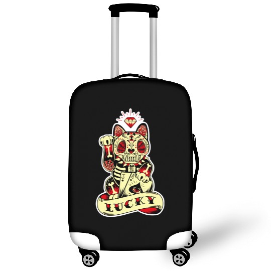 lucky cat Skull Candy Luggage Covers