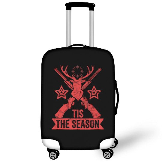 Tis The Season Retro Dear Hunting Luggage Covers