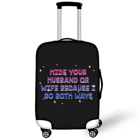 I Go Both Ways Bisexual LGBTQ Bi Pride Sarcastic Luggage Covers