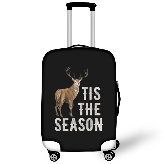 Tis The Season Retro Dear Hunting Luggage Covers