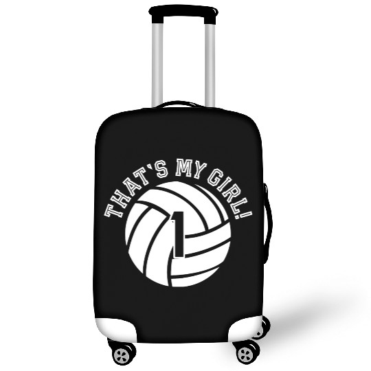Unique T My Girl #1 Volleyball Player Mom Or Dad Luggage Covers