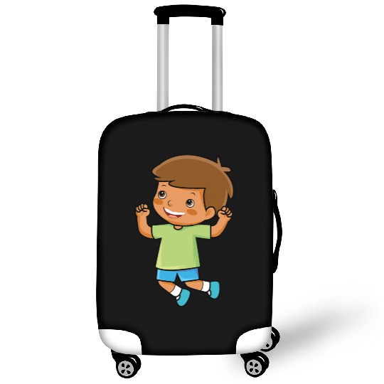 boy jumps school enrollment joy kindergarten boys Luggage Covers