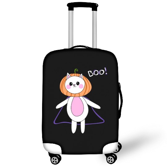 cute cat in halloween melon costume Luggage Covers