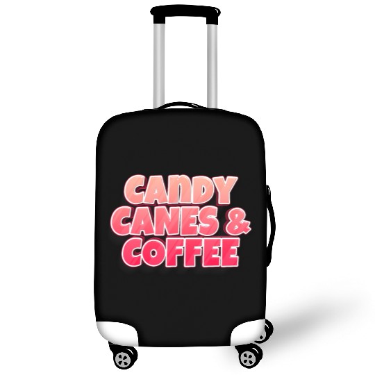 Candy Cane Candy Canes And Coffee Luggage Covers