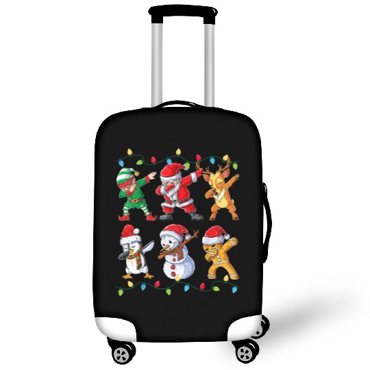 Dabbing Santa Elf Friends Christmas Luggage Covers