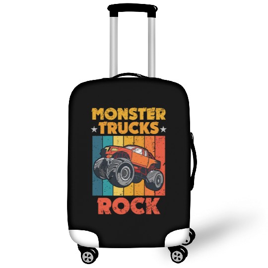 Awesome Monster Trucks Rock Tricks Stunts Wheelies Luggage Covers