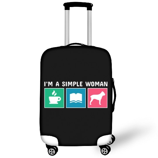 Coffee Books Cane Corso I'm A Simple Woman Luggage Covers