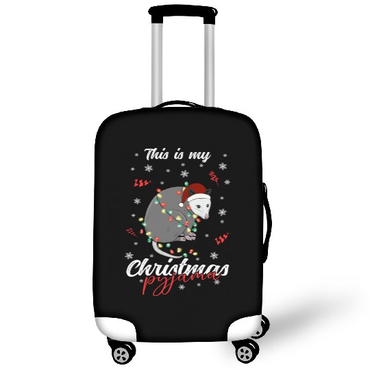 Winter Christmas Pyjama Opposum Luggage Covers