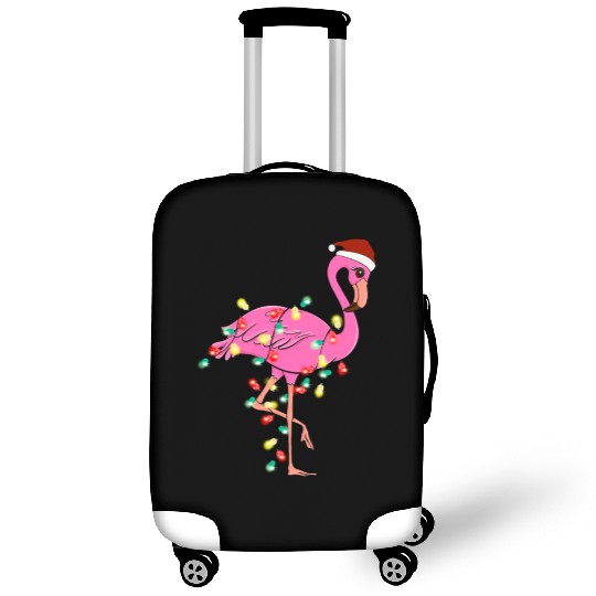 Christmas Animal Flamingo Fairy Lights Hat Luggage Covers