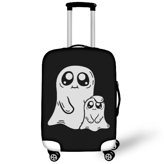 dad child ghost comic Luggage Covers
