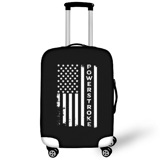 Power Stroke American Flag Luggage Covers