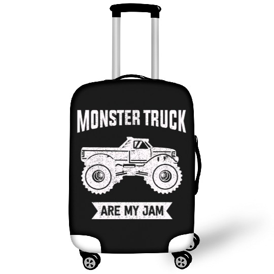 Monster Trucks Are My Jam Vintage Retro Luggage Covers