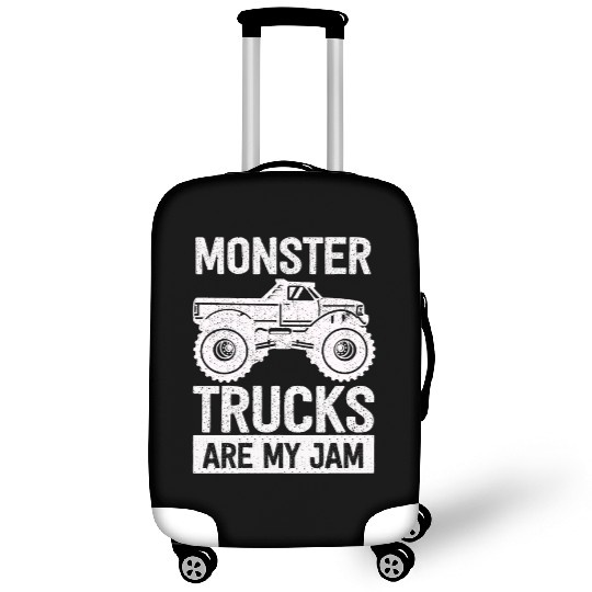 Monster Trucks Are My Jam Vintage Retro Luggage Covers