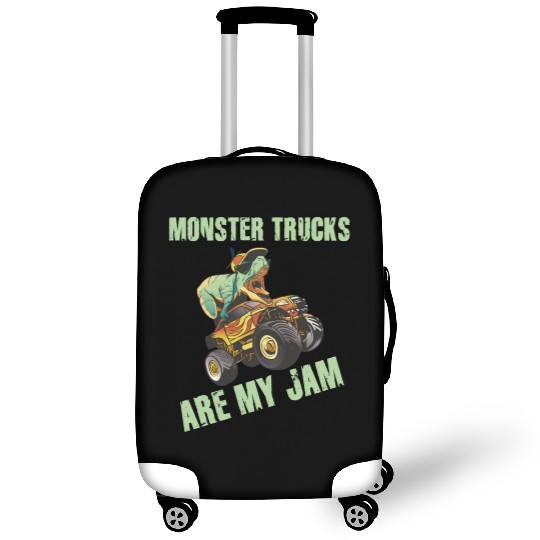 Monster Trucks Are My Jam Vintage Retro Luggage Covers