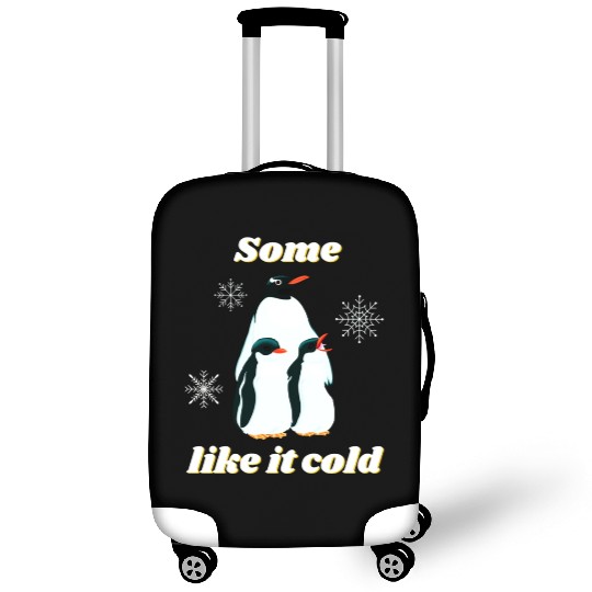 Some like it cold penguin family winter design Luggage Covers