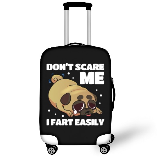 Don't Scare Me I Fart Easily, Pug Kawaii Luggage Covers