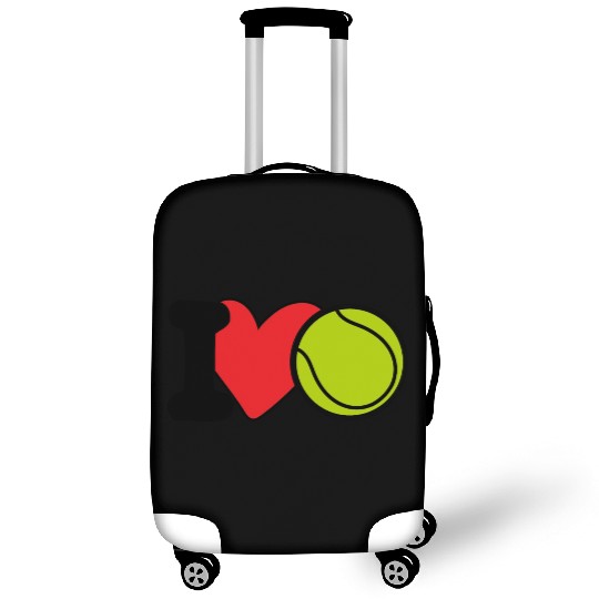 I Love Tennis Cute Heart Tennis Ball - Tennis Love Luggage Covers