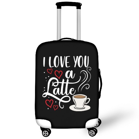 I Love You A Latte Clothing Gift for Him Her Luggage Covers