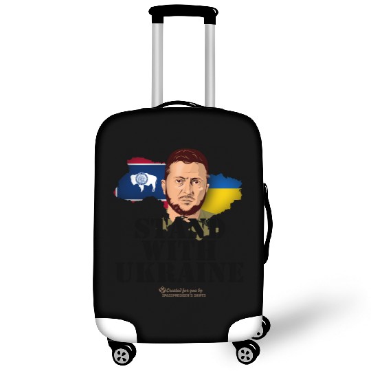 Ukraine Wyoming Flags Zelensky Luggage Covers