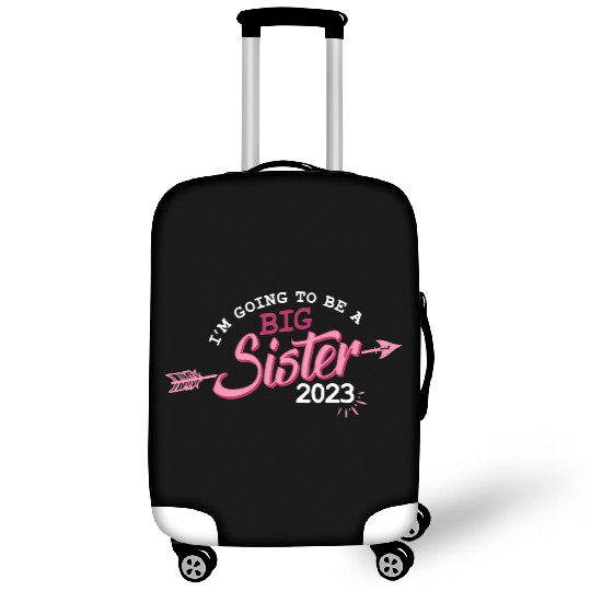 Going to be a Big sister 2023 pregnancy baby girls Luggage Covers