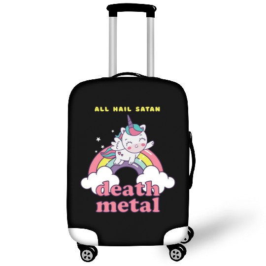 Unicorn On Cloud Death Metal Luggage Covers