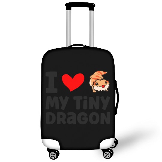 I Love My Tiny Dragon Reptile Pogona Lizard Luggage Covers
