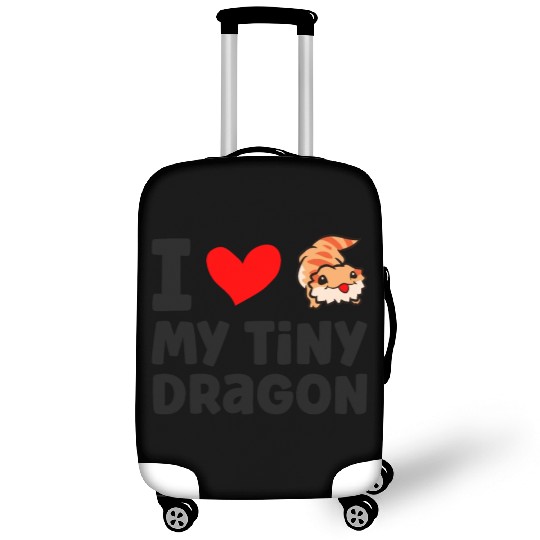 I Love My Tiny Dragon Reptile Pogona Lizard Luggage Covers