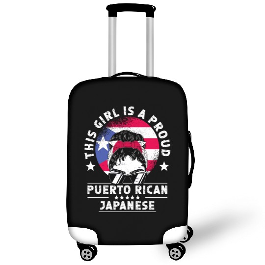 Puerto Rico Flag Japan Grown Women Girl Luggage Covers