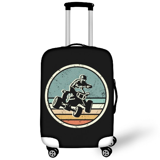 ATV Biker Retro Vintage 4 wheeler Quad Luggage Covers