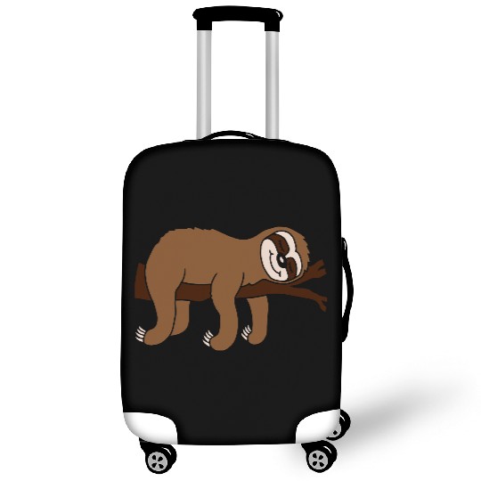 design tired sloth sleeps Luggage Covers