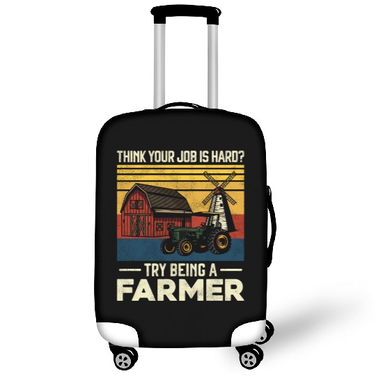 Farming Farmer Vintage Tractor Luggage Covers