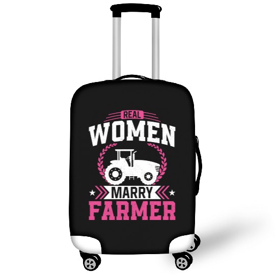 Farming Farmer Husband Wife Luggage Covers