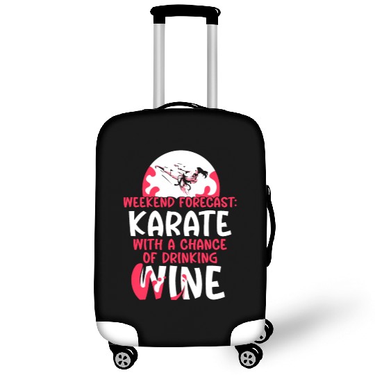 Weekend Forecast Karate Wine Luggage Covers