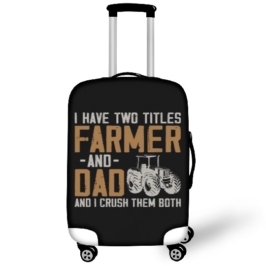 Farming Farmer Dad Father Vintage Luggage Covers