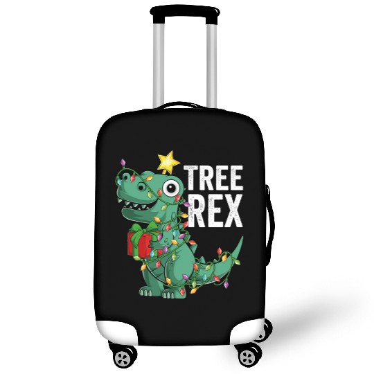 Kids Christmas Dinosaur Tree Rex Pajamas Toddler Luggage Covers