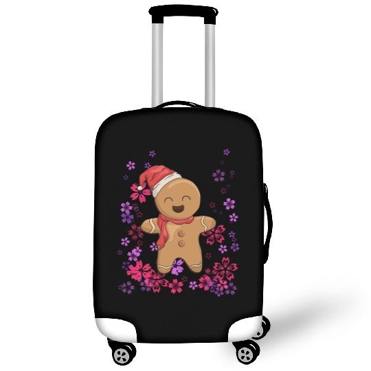 Sweet gingerbread with flowers Luggage Covers