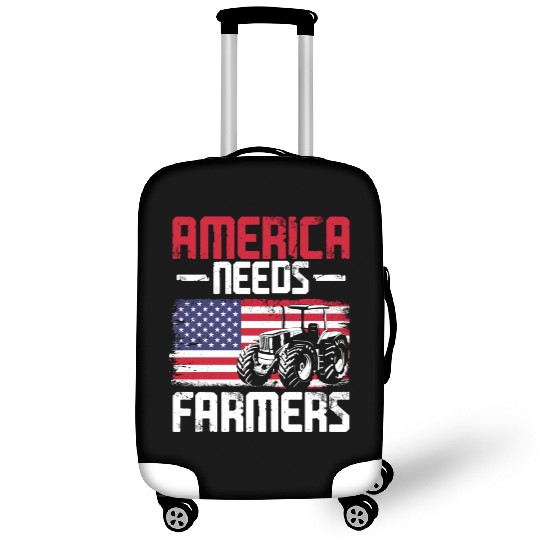 Farming Farmer Vintage Tractor Us Luggage Covers