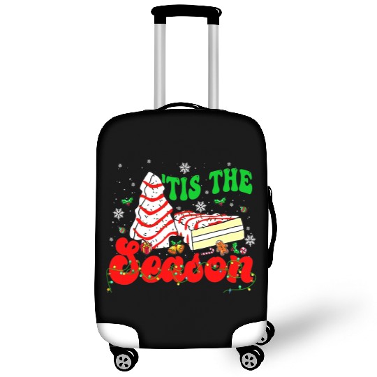 Tis' The Season Christmas Tree Cakes Debbie Groovy Luggage Covers