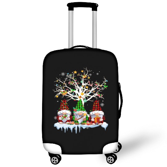 Gnomes Merry Christmas Light Family Gnome Xmas Luggage Covers