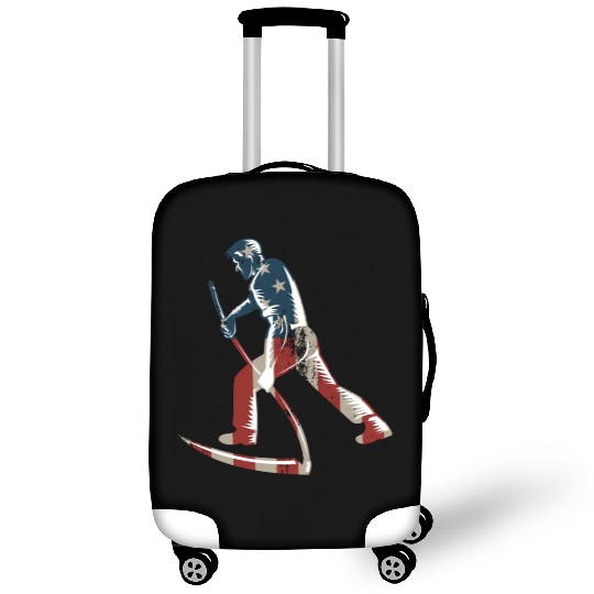 Farming Farmer American Flag Us Luggage Covers