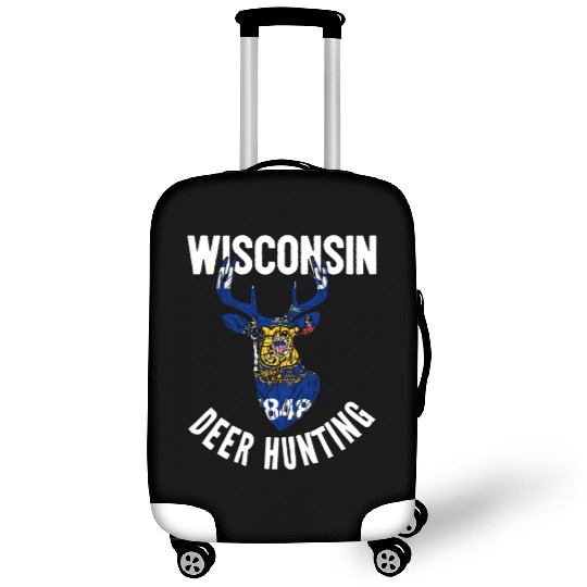 Wisconsin Deer Hunting Buck Stag Hunter Luggage Covers