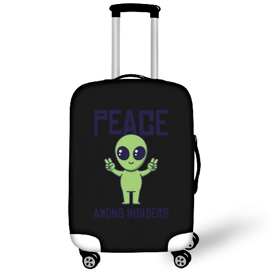 Area 51 Peace Alien Head Martian Space Outsider Luggage Covers