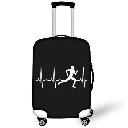 Running Women Runners Heartbeat Luggage Covers