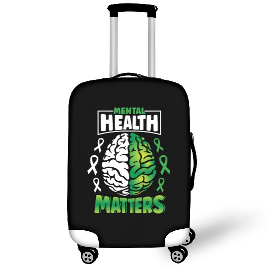 Mental Health Matters Spread Awareness Brain Luggage Covers