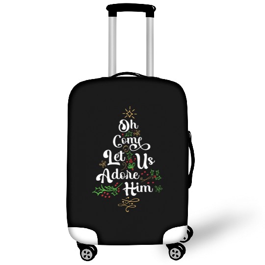 Oh Come Let Us Adore Him Jesus Family Christian Luggage Covers