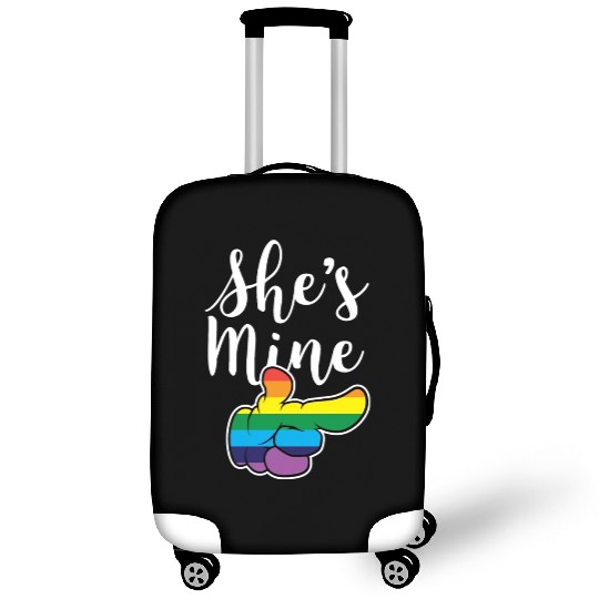 Matching Lesbian Couple She's Mine Part2 Luggage Covers