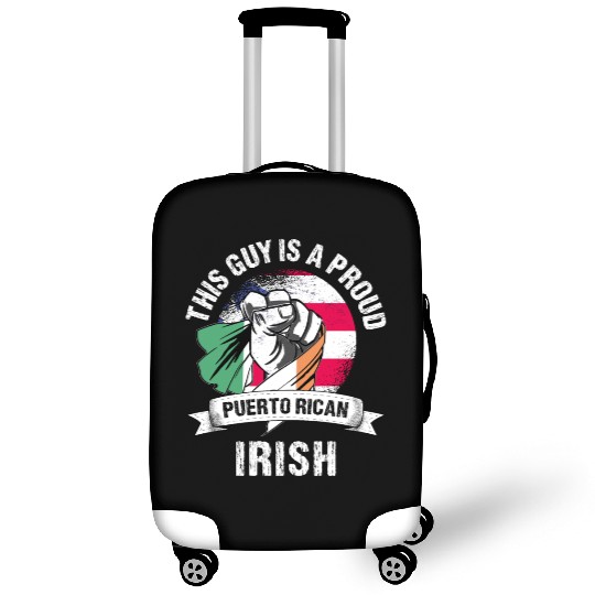 Puerto Rico Flag Ireland Grown Men Boys Guy Luggage Covers