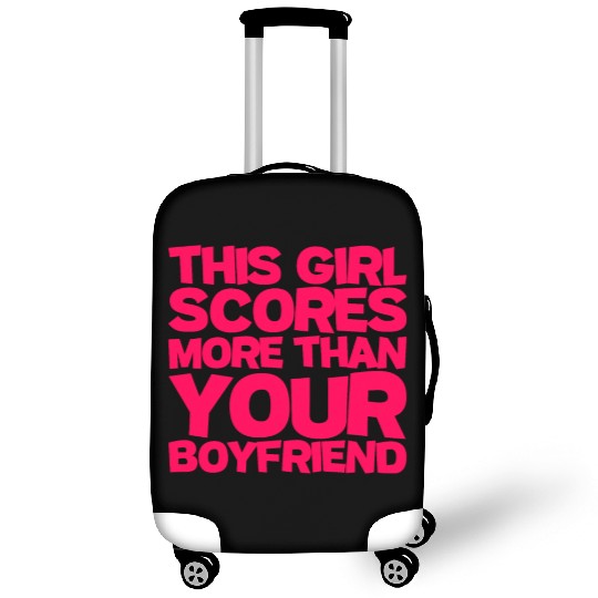 This Girl Scores More Than Your Boyfriend Luggage Covers
