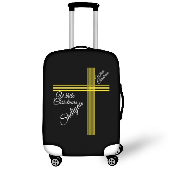 White Christmas Sheliyaa Luggage Covers